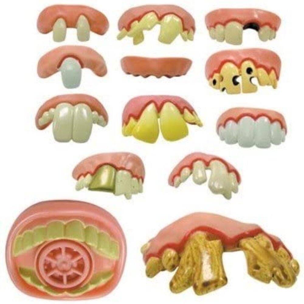 Billy Bob's Fun Fake Teeth, Set of 13 Rotten Denture Inserts